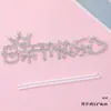 2026 Decoración de Pastel Corona para el Día de la Madre Hada Mamá Lazo de Diamante Inserto de Perla Adorno de Decoración para Hornear