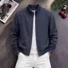 Atacado transfronteiriço americano high street jaqueta masculina de gola alta cleanfit outono casual oversized curta bomber jacket moderna