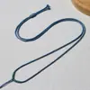 Cordón de Collar Ajustable Simple, Cordón Fino Tejido a Mano de 1.5 mm, Correa para el Cuello DIY para Hombres y Mujeres