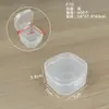 Caja de plástico transparente pp para ferretería, señuelos, equipo de pesca, caja de almacenamiento de plástico para tarjetas con tapa, repuestos, caja transparente, caja pp