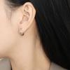 Orejeras de Titanio de Acero con Forma de Lazo de Mobius de Línea Simple, Estilo Nuevo Ins Japonés y Coreano, Pendientes de Moda Distintivos para Mujer, Combinan con Todo