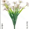 Amazon Flores Artificiales Flores Artificiales Violeta de Cinco Pétalos Flores Artificiales de Plástico Decoración Exterior Hogar Boda Fotografía Flores