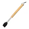 Conjunto de Churrasco de 16 Peças com Cabo de Madeira Pequeno Garfo de Aço Inoxidável Pá Ferramenta para Churrasco Combinação Estilo Churrasco Camping Acessórios para Churrasco