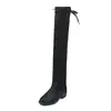 Botas Elásticas Outono/Inverno 2026 para Mulheres Novas Botas de Equitação em Couro Macio Botas Femininas de Calçar Bico Redondo Salto Bloco Salto Médio Botas Femininas Botas Slim