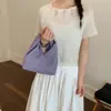Estilo Perezoso Casual Gran Capacidad Tendencia para Viajes Diarios Personalizado Simple Bolso Cubo de Mano para Hombro Bolso de Mujer Rojo