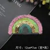 Parche Bordado 3D de Arcoíris para Ropa Infantil, Decoración de Falda y Sombrero, Parche de Bordado DIY Hecho a Mano