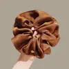 Goma para el pelo de lunares florales de hada atmosférica para mujer, estilo coreano, nicho, cuerda para el pelo, flor de pelo elegante