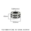 Contas separadoras flor de cruzado em prata pura S925 Prata tailandesa vintage Materiais para pulseira de artesanato DIY Joias feitas à mão