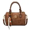 Bolsa Boston Casual com Textura Única 2025 Nova Bolsa Feminina Moda Coreana Bolsa de Ombro Retro Crossbody Bolsa Almofada