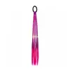 Peluca de mariposa con cuerda para el cabello para niña, trenza torcida, banda de goma, lazo de cola de caballo alta, accesorios para el cabello