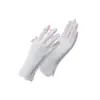 Luvas de proteção solar de verão femininas finas respiráveis proteção solar UV flip para atividades ao ar livre dirigindo antiderrapante Luvas de seda gelada para equitação