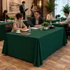 Toalha de Mesa para Sala de Conferências, Toalha de Mesa Espessa Feita Sob Medida para Escritório de Hotel, Barracas de Mercado, Mesa Retangular de Exposição com Impressão de Logotipo