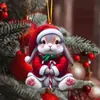 Nuevo Acrílico Plano Transfronterizo Mundo Animal Colgante Fiesta de Navidad Adorno para Árbol de Navidad