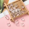 Cuentas Planas Redondas de Manzana Transparentes Acrílicas Accesorios para el Cabello DIY Diadema Banda para el Cabello Accesorios Decorativos Coloridos Hechos a Mano