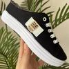 Zapatos de Lona Nuevos de Primavera 2025 para Estudiantes Mujeres Estilo Coreano Estilo Hong Kong Zapatos de Tela Zapatos Blancos Tenis Primavera y Otoño Zapatos de Mujer al por Mayor