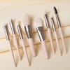 8 Pincéis de Maquiagem Conjunto Celebridade da Internet Super Macio Pincel para Blush Pincel para Sombra Pincel para Base Pincel de Maquiagem de Lã Macia Cangzhou