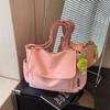 Bolsa de lona nueva 2024 bolsa de hombro perezosa color sólido todo partido bolsa para ir al trabajo ventas directas de fábrica