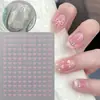 Lindo Pegatina de Lazo Dulce en Relieve 3D Popular Dopamina Pequeño Lazo Adhesivo para Uñas DIY