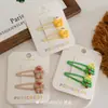 Paquete de 1 Par ~ Dulce Santa Árbol de Navidad Lindo Dulce Pasador Hombre de Jengibre Muñeco de Nieve Pinza Lateral Pinza para Flequillo Femenina