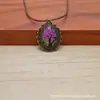 Colar Cruzado Popular Liga de Renda Suporte de Ferro Flor de Renda Estrelada Árvore da Vida Corrente para Suéter Melhor Amigo Estudante Joia