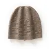 Chapéu feminino de cashmere, chapéu quente de tricô waffle, gorro versátil de proteção para as orelhas estilo coreano, novo modelo outono e inverno