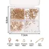 Material de Acabamento para Montagem DIY de Colares e Pulseiras - Novo Produto Transfronteiriço - Conjunto com 4 Slots - Fecho Lagosta - Fecho Ferradura - Tubo de Posicionamento - Embalado