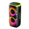 Altavoz de Fiesta Altavoz Bluetooth Portátil para Exteriores Nuevo Altavoz Cruzado tipo Bolso Doble Subwoofer de 4 Pulgadas Colorido