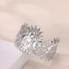 Pulsera Minimalista de Lujo Abierta con Versátil Diseño de Moño Floral, Sensación de Alta Gama, Joyería Abierta, Estilo Ins para Mujeres