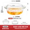 Panela de Vidro Resistente ao Calor com Tampa, Utensílios para Cozinhar Arroz no Vapor, Assar em Forno de Micro-ondas, Tigela de Sopa Doméstica, Prato para Peixe Grelhado com Pão, Frete Grátis
