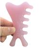 Peine Meridianos de Sándalo Dorado al por Mayor para el Cuero Cabelludo, Herramienta Multifuncional de Terapia para la Cabeza de Dientes Anchos para Masaje del Cuero Cabelludo y Gua Sha