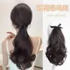 Peluca de Cola de Caballo para Mujer, Cabello Corto Sintético con Lazo, Cola de Caballo Baja, Cola de Caballo Alta Perezosa, Venta al por Mayor desde el Fabricante