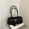 2026 nova bolsa de mão pequena com padrão de diamante de alta qualidade transfronteiriça, bolsa baguette de ombro retrô de grande capacidade para mulheres