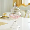 [Hao Yang] casamento pote de doces decorações pote de doces de vidro prático frasco de doces frasco de vidro frasco de armazenamento