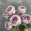 Buquês Simulados de Rosas Princesa de 7 Cabeças, Buquês de Mão, Flores Artificiais, Arranjos Florais para Exposição de Casamento em Estilo Europeu, Ornamentos Florais