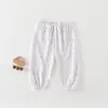 Pantalones Repelentes de Mosquitos Jingqi para Bebé Verano Unisex Pantalones Jogger para Bebé Pantalones Harem para Bebé Malla Jacquard Pantalones 100% Algodón para Bebé