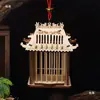Jaula para grillos jaula de bambú para criar grillos jaula de grillos hecha de bambú tejida de bambú tamaño grande pura hecha a mano