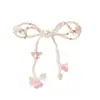 Original Menina Doce Borla Cristal Flor Laço Diy Bolsa Celular Corrente Pingente Sapatos Flor Brincos Acessórios