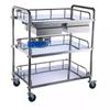 Vehículo de Tratamiento de Acero Inoxidable de Guangzhou Carrito Médico Estante Multifuncional de Almacenamiento Dental Vehículo de Herramientas para Instrumentos Médicos Cirugía