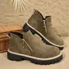 Botas Chelsea Nuevas de Otoño/Invierno para Mujer, Suela Gruesa Mate, Cremallera Lateral, Antideslizantes, Botas Martin, Versátiles, Tacón Grueso, Botas de Mujer, Mayoreo