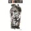 Fabricantes de calcomanías de tatuajes impermeables Yuanhua en stock venta al por mayor tótem cabeza de lobo calcomanías de tatuajes de texto árabe suministro transfronterizo