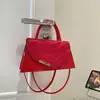 Bolsa Pequena Retrô Simples para Mulheres 2026 Verão Nova Moda Onda d'Água Elegante Ombro Único Transversal Pequena Quadrada