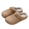 Pantuflas de Algodón con Suela Gruesa para Mujer Invierno Felpa Cálidas Antideslizantes Hogar Interior Slip-on Pantuflas de Algodón de Invierno para Dama Estilo de Mujer Invierno