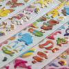 Pegatinas de Vestir de Niña de Dibujos Animados Recompensas de Jardín de Infancia Educación Temprana Pegatinas de Recompensa para Bebés Repetibles Pegatinas de Burbujas Estereoscópicas Estampado en Caliente