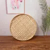 Cesta de peneirar tecida em bambu jardim de infância criação ambiental DIY manual materiais cesta de colheita de chá cesta de transporte decoração festival da colheita outono secagem cesta pequena