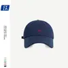 Boné de Baseball Bordado de Raposa Pequena Estilo Coreano para Mulheres, Primavera e Verão, Cor Vibrante, Versátil Casual, Afina o Rosto, Aba Larga, Proteção Solar, Boné Bico de Pato