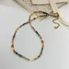 Collar de Piedra Natural Perlas Perlas Metal Colgante Perla Cadena Clavícula Lujo Ligero de Gama Alta para Mujer
