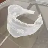 Nuevo Estilo Malla Moño Encaje Versión Ancha Aro para el Cabello para Mujeres Estilo Pastoral Francés Viaje de Verano Delgada Diadema para Mujeres