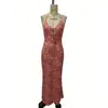 2026 Verano Nuevo Vestido Cruzado Floral Transfronterizo de Comercio Exterior Europeo y Americano Elegante y de Moda Vestido Casual para Vacaciones