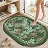 Alfombrilla de Piso de Barro Diatomeas Baño Absorbente de Agua Antideslizante Secado Rápido Felpudo de Puerta de Baño Simple Lujo Ligero Antideslizante Silencioso Alfombrilla de Piso