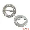 Botones Redondos Pequeños Tachonados con Diamantes Estilo Lujo Ligero, Botones Decorativos Cosidos a Mano para Cárdigan de Punto Estilo Chanel, Botones Metálicos para Camisa